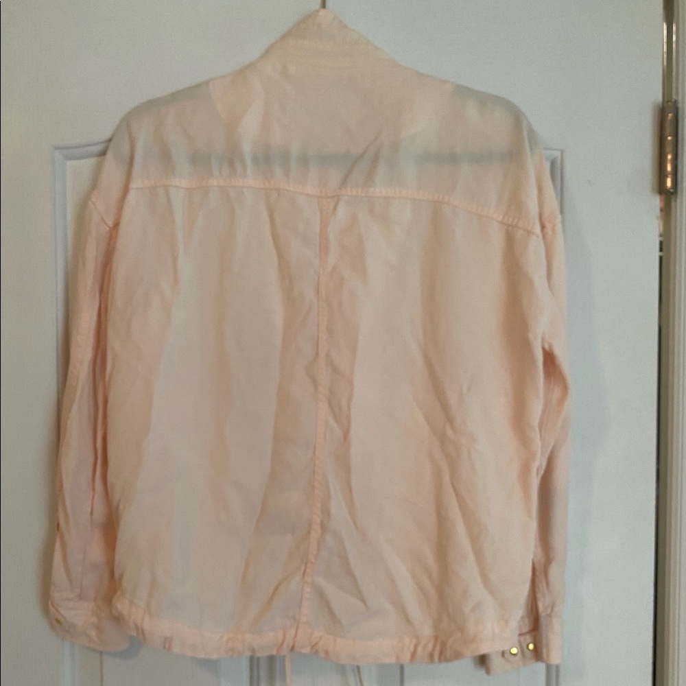 Banana Republic Factory tie waist Utility jacket blush pink size XS - Picture 4 of 5